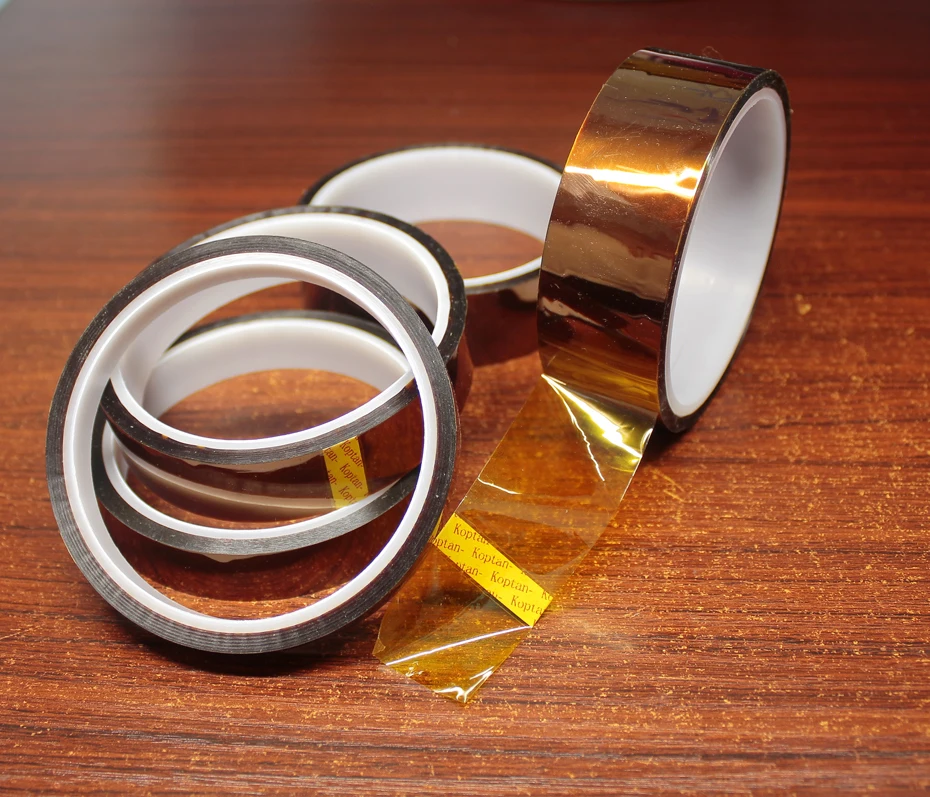 30 متر الذهب إصبع ارتفاع درجة الحرارة الشريط بوليميد ارتفاع درجة الحرارة الشريط البني ارتفاع درجة الحرارة الصناعية الشريط العزل الشريط