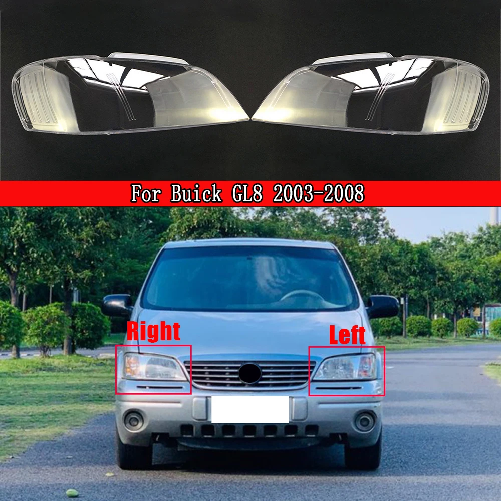 

Front Headlamp Cover Transparent Lampshade Plexiglass Replace Original Lens For Buick GL8 2003 2004 2005 2006 2007 2008