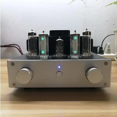 

Newest 6E2+6P1/6P15 tube amplifier power amplifier 3.2W+3.2W single-ended class tube HIFI fever grade finished DIY KIT