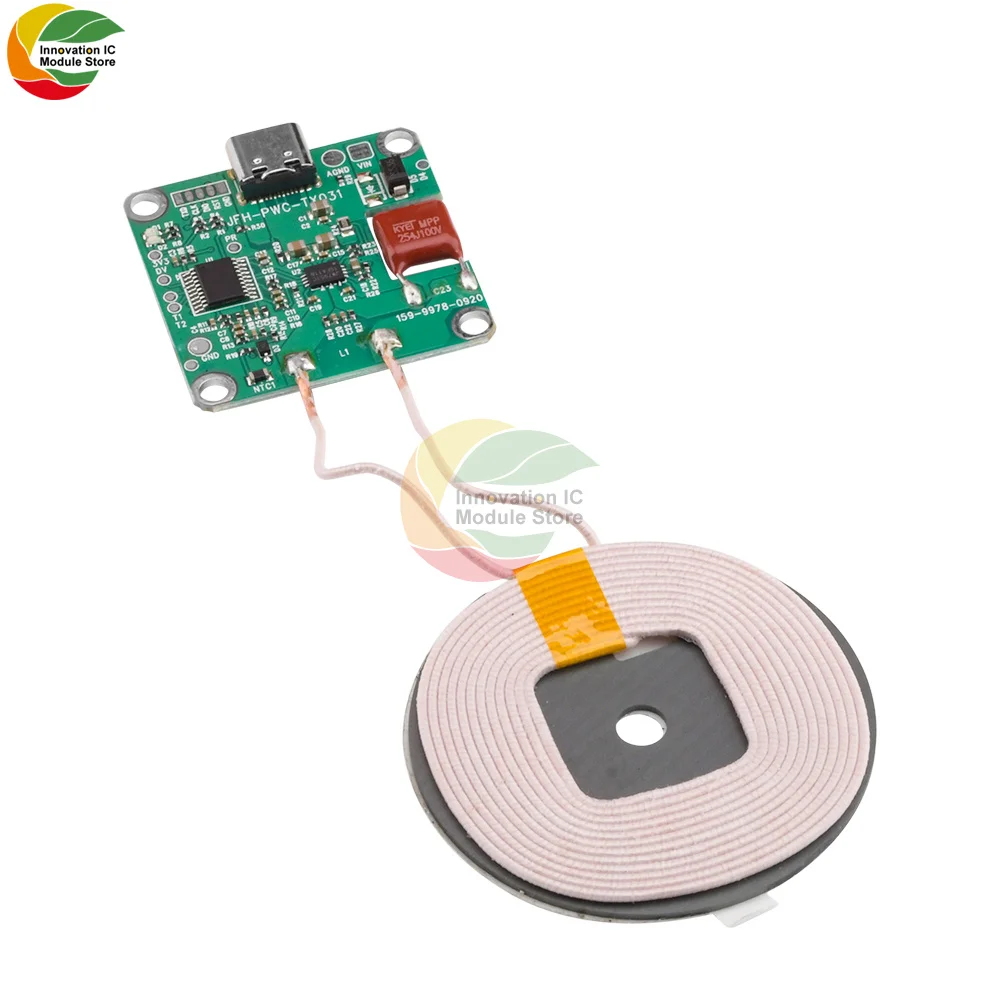 Ziqqucu 20W High Power 5V 13.5V Fast Charge Wireless Charger Transmitter Module Type-c USB + Coil For Qi Universal Phone Battery