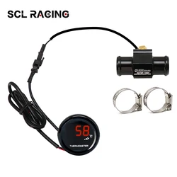 Alconstar Motorcycle KOS Water Temperature Table Mini Meter Water Temp Adapter For XMAX250 300 NMAX CB 400 CB500X Sensor