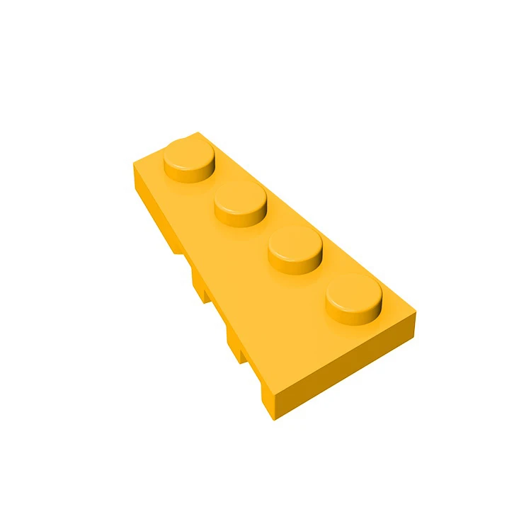 10pcs MOC Brick Parts 41770 Wedge Plate 4 x 2 Left Compatible Building Block Particle DIY Assmble Kid Brain Toy Birthday Gift