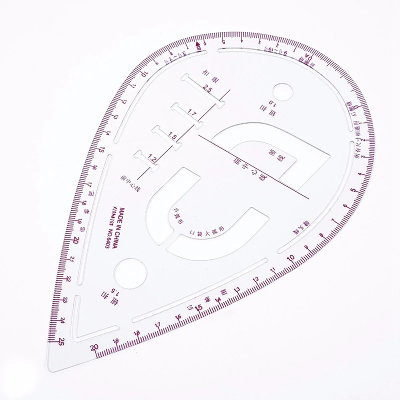 Imagem -05 - Kit de Alfaiate com Réguas de Lâmpadas Conjunto com Diferentes Formatos e Aplicações para Design de Moda Moldes de Costura Alfaiataria de Peças Como Mangas e Golas Vários Tamanhos