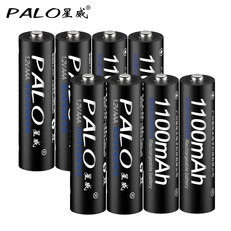 

PALO 1.2V AAA Ni-MH aaa Rechargeable Battery 1100mAh 3A 3a finger battery AAA for Remote Control Electric Toys wireless Mouse