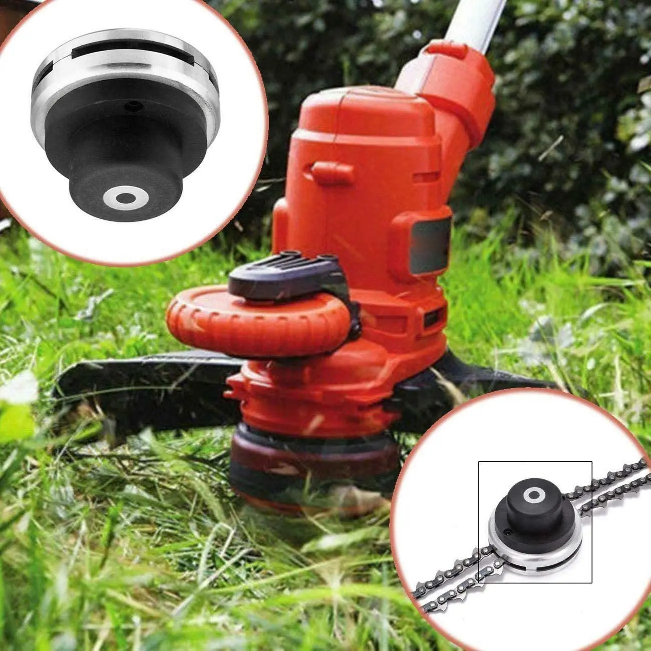 Universal Lawn Mower Chain Trimmer Head Chain Brushcutter for Trimmer Garden Grass Brush Cutter Tools Spare Parts