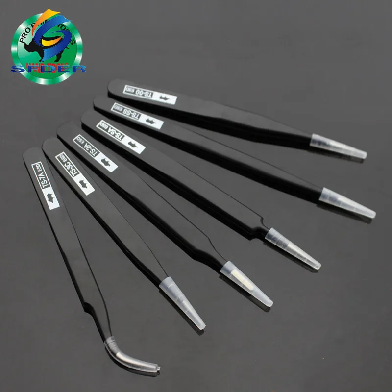 Nhật Bản Tê Giác TS-00 TS-2A TS-3C TS-7A TS-SA TS-SS ESD Nhíp Tay Cao Cấp Siêu Cứng Sắc Nét Kìm Cộng Lực Cho Việc Sửa Chữa Đồng Hồ