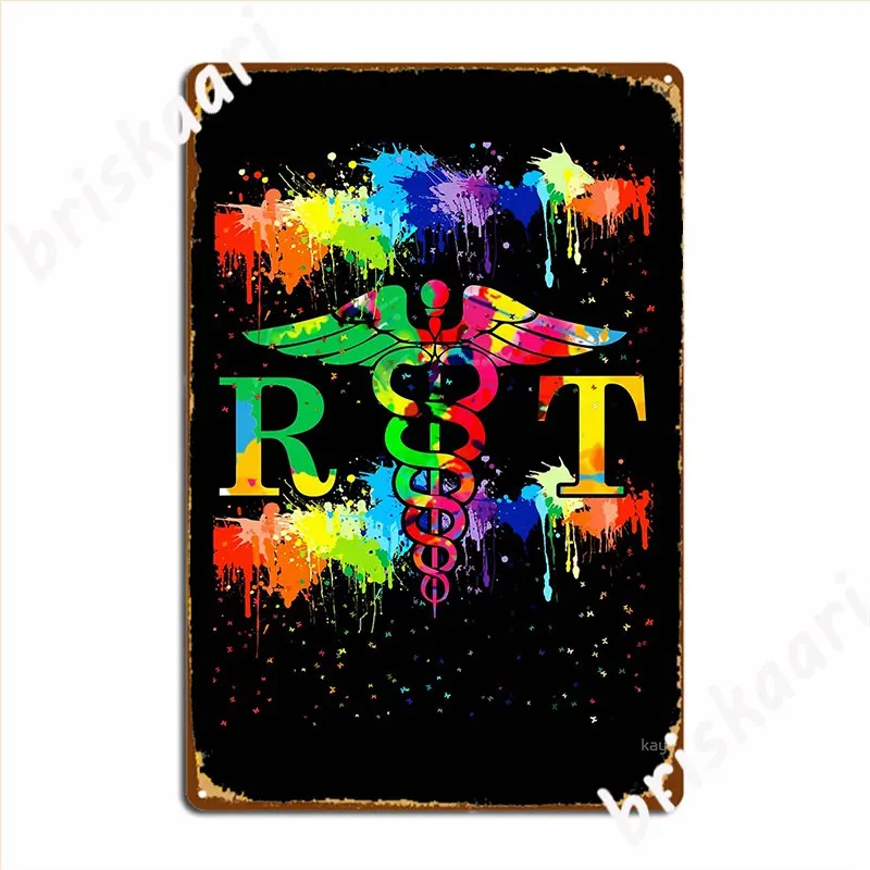 R T Rad Tech Radiography Technician Design Metal Sign Cinema Kitchen Customize Garage Club Painting Décor Tin Sign Poster