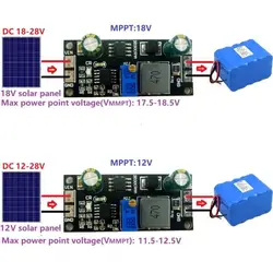 DYKB DC 9V 12V 18V Panel słoneczny MPPT kontroler 1A 3.2V 3.7V 3.8V 7.4V 11.1V 14.8V LiFePO4 akumulator litowo-jonowy moduł ładowarki baterii litowej