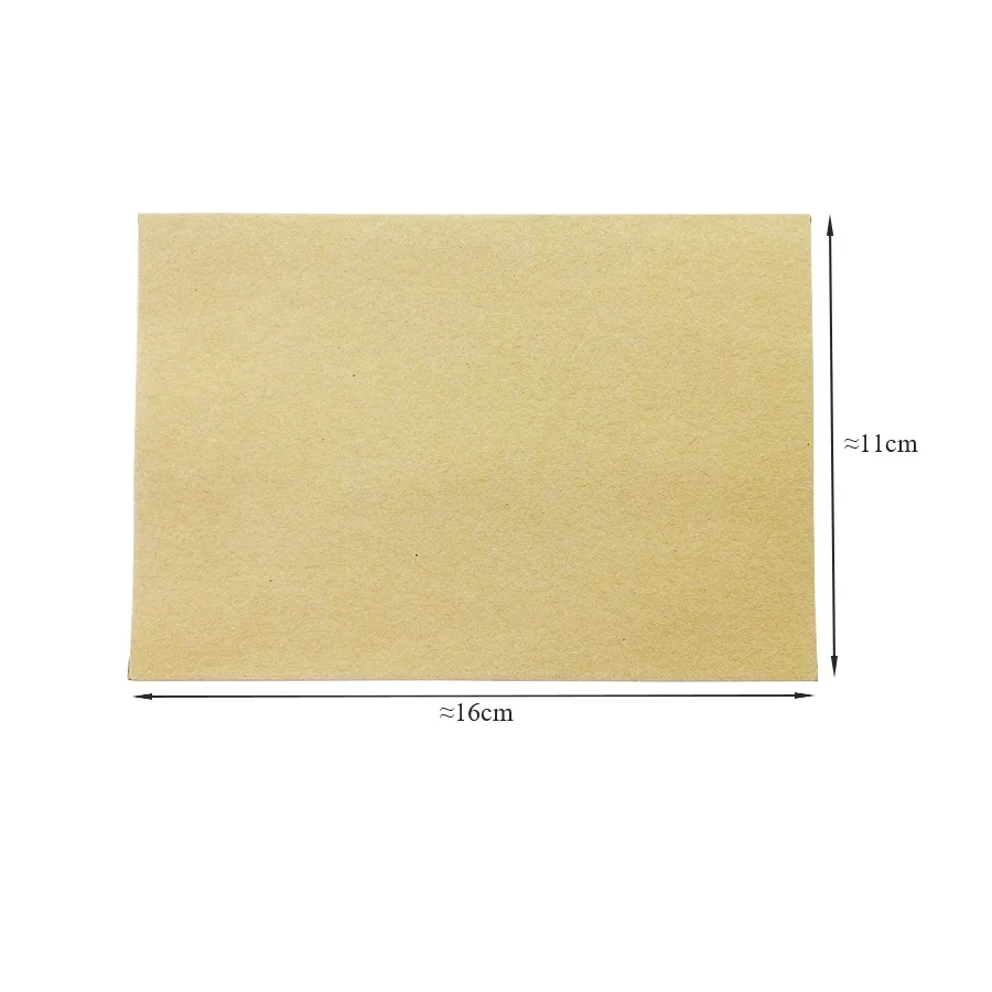 Enveloppes en papier kraft pour bricolage, petites enveloppes décoratives simples, fournitures scolaires et de bureau, 100 pièces par lot, nouveau