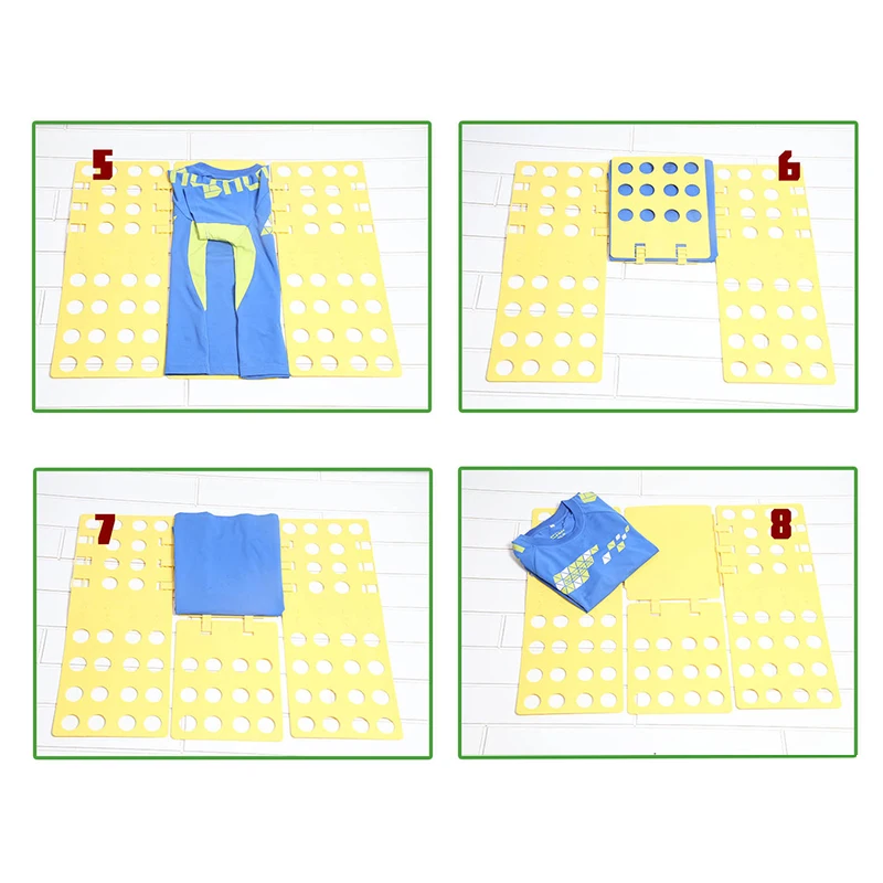 Adjustable Multifuncitonal Adult Magic Clothing Folder T-Shirt Jumpers Organiser Fold Clothes Pegs Folding Board Random Color