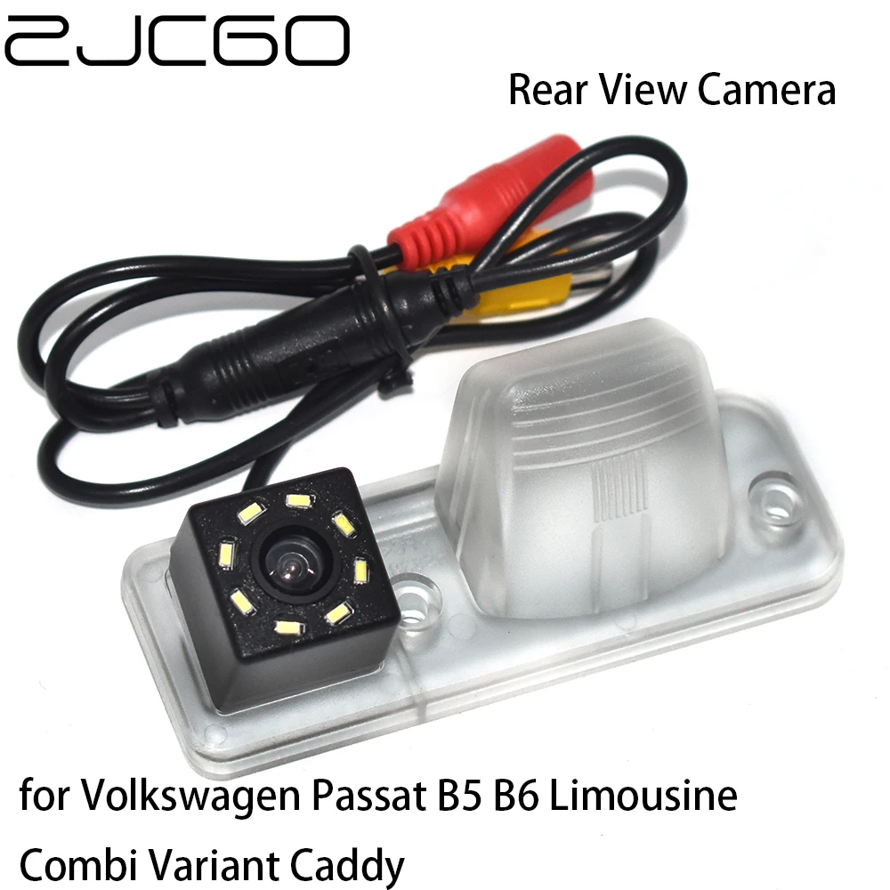 

ZJCGO CCD HD Car Rear View Reverse Back Up Parking Waterproof Camera for Volkswagen Passat B5 B6 Limousine Combi Variant Caddy