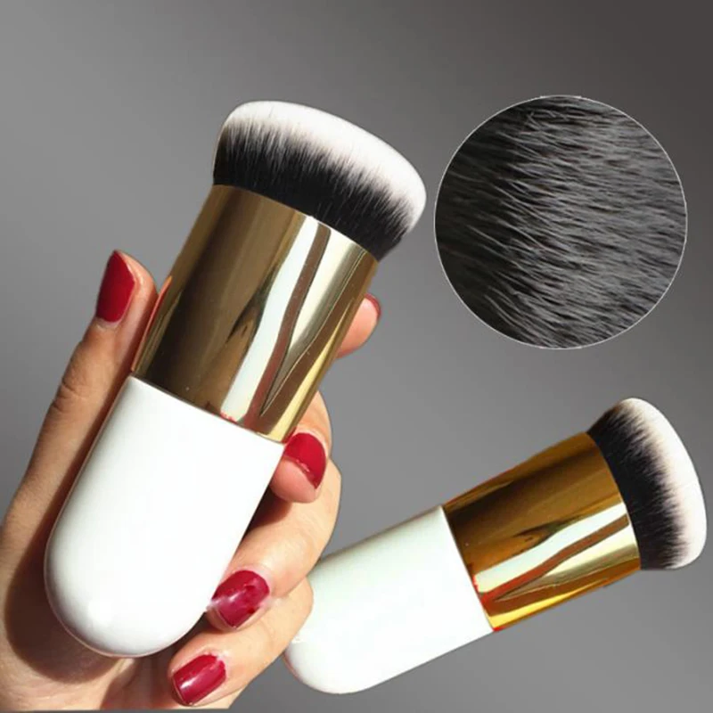 

New Chubby Pier Foundation Brush Flat Cream Makeup Brushes Professional Cosmetic Make-up Brush