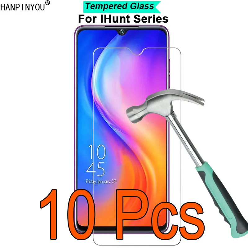 10 Pcs/Lot For IHunt Alien X Pro / S20 Plus Apex / Titan P4000 2021 9H 2.5D Toughened Tempered Glass Film Screen Protector Guard