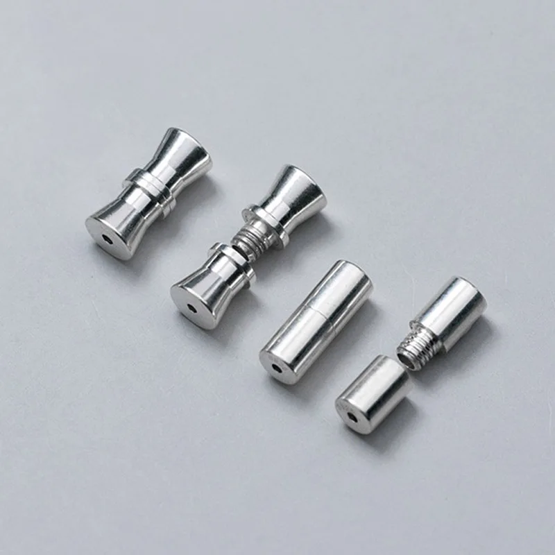 

Стерлинговое Серебро 925 пробы простое украшение коннектор Пряжка ручной работы изящные Браслеты Ожерелье S925 серебро Застежки DIY ювелирные изделия фурнитура