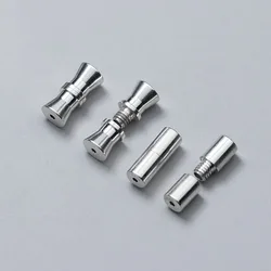 925 Sterling Silver Simple Ornament Connecor Buckle Handmade Fine Bracelets Necklace S925 Silver End Clasps DIY Jewelry Findings