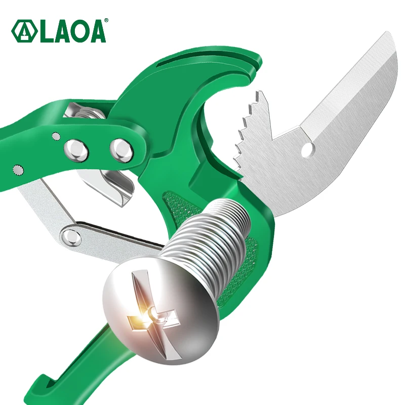 LAOA  Professional Pipe Cutter 42mm Water Tube Alloy Body Ratchet Scissors Tube Cutter PVC/PU/PP/PE Hose Cutting Hand Tools