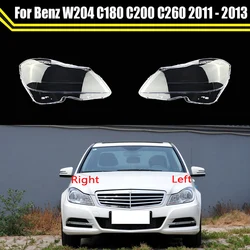 Car Front Lampshade Headlamp Headlight Shell Caps Auto Glass Lens Cover For Mercedes-Benz W204 C180 C200 C260 2011 2012 2013