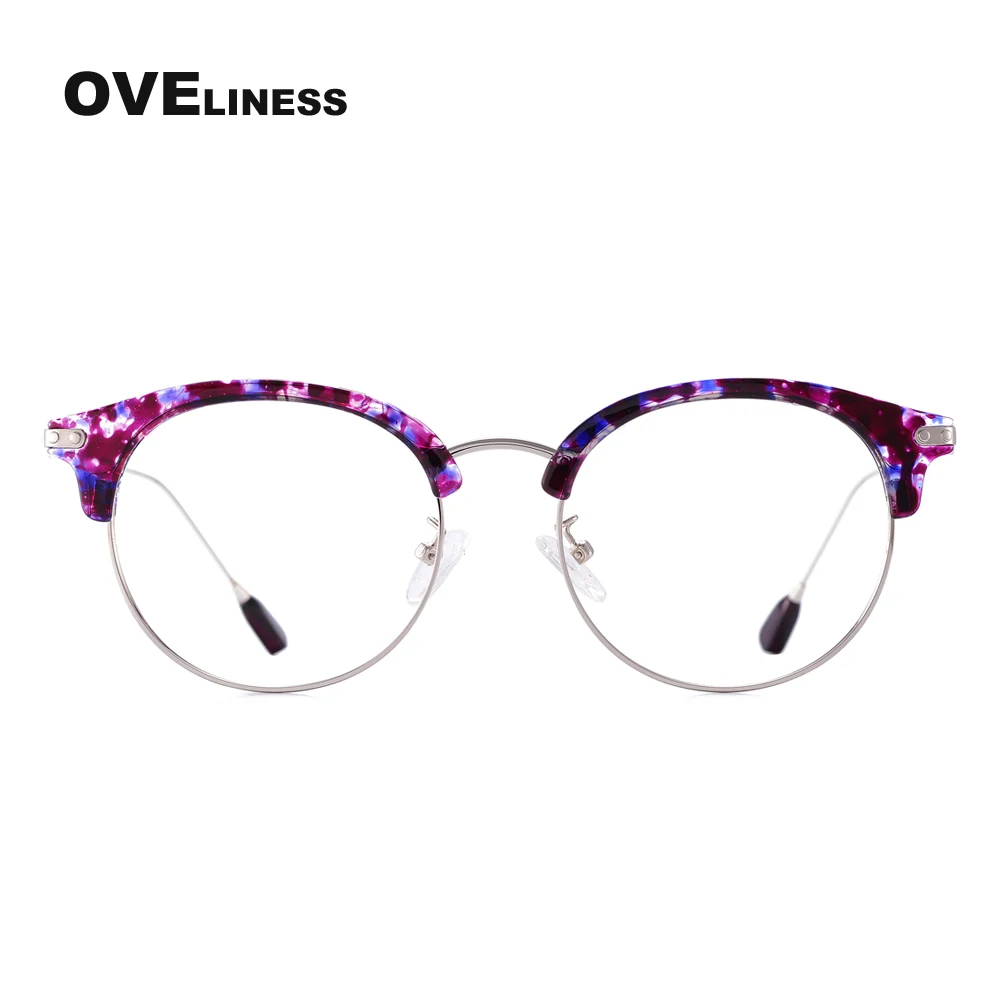 

Fashion Retro women's eyeglasses frames Optical Round Glasses Frame for Women Myopia Prescription glasses Korean eyewear 2021