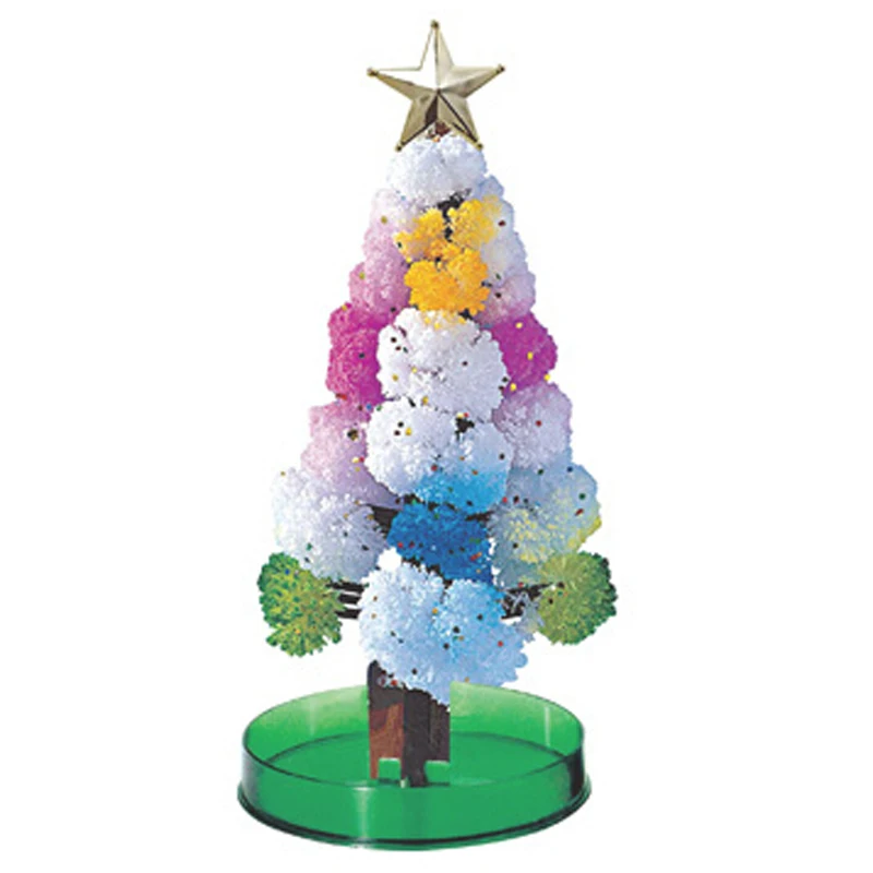 2020 170mm H Colorful DIY Visual Magic Growing Paper Crystals Tree Magic Funny Christmas Trees Baby Novelties Toys For Children