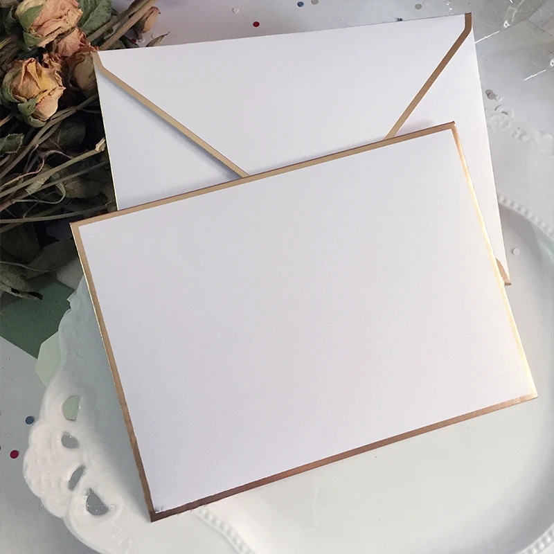 10Pcs/lot Custom Vintage Retro 5 Color Blank Pearl Paper Envelope Wedding Party Invitation Envelope Greeting Card Gift 14x19CM