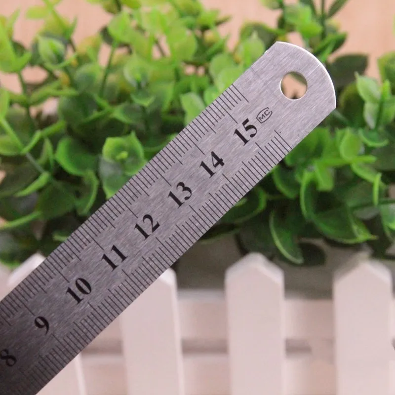 3pcs / Set Long Iron Ruler Scale Ruler Stainless Steel Measuring Tool 20cm / 30cm/50cm