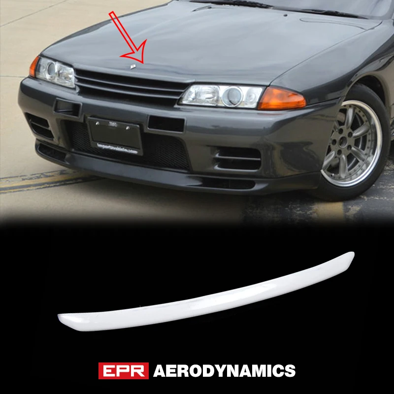 EPR Car accessories For Nissan R32 Skyline GTS GTR Nis style FRP Fiber Unpainted Bonnet Hood Lip Exterior Body kits