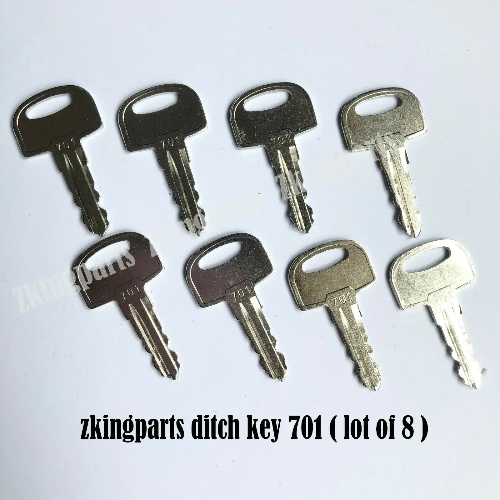 8pcs Heavy Equipment Ignition Key 701 Ditch Witch Ignition Key 105-1790