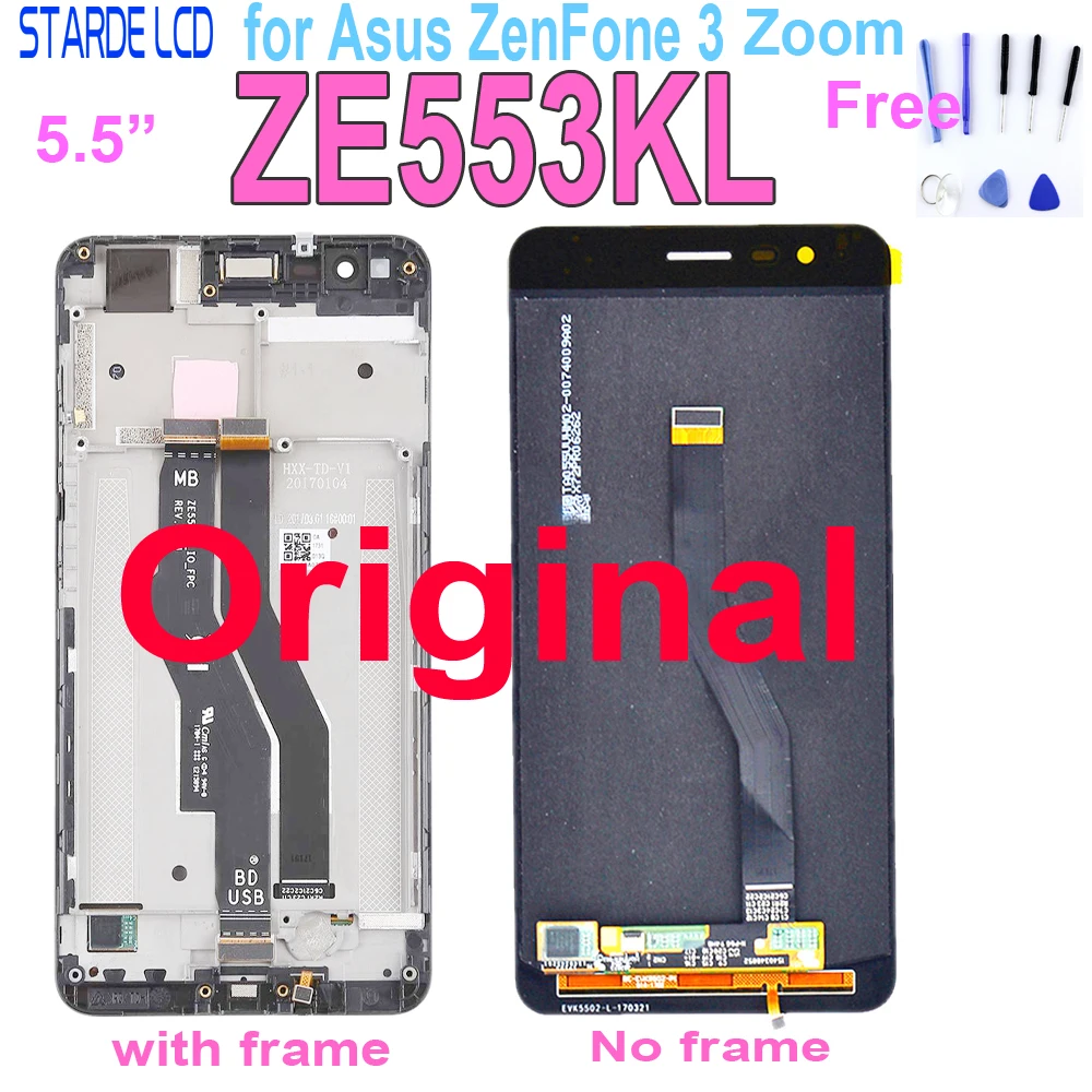 

Original New LCD For ASUS Zenfone 3 Zoom ZE553KL Z01HDA LCD Display Touch Screen Digitizer Amoled 5.5" ZE553KL LCD Display