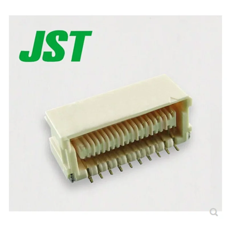 JST connectors SM20B-SHLDS-G-TF with horizontal sticking pins spaced at 1.0MM apart with 2*10P side sticking base gold plated