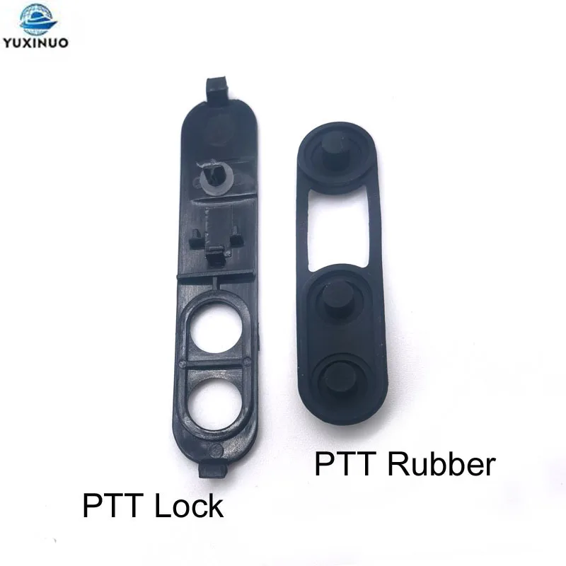 Pair PTT Button Lock with PTT Rubber Key for Motorola XIR P3688 DEP450 DP1400 etc Radio Walkie Talkie Repair Kits