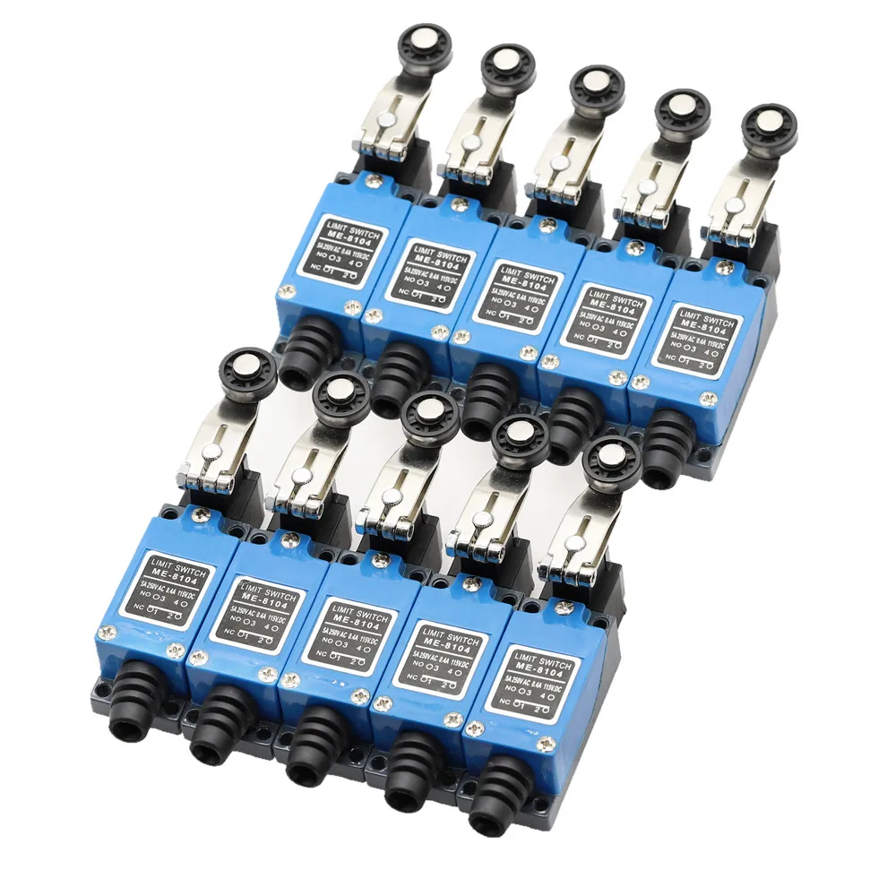 Wholesale 1packs(10pcs) ME-8104 Momentary Roller Arm Type Limit Switch For CNC Mill Laser 5A 250V ME8104 micro switch