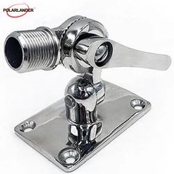 Dual Axis Adjustable Base Rustproof Aerial Stainless Marine 316 Steel Antenna Marine Hardware Aerial Yacht Antenna Base Mount