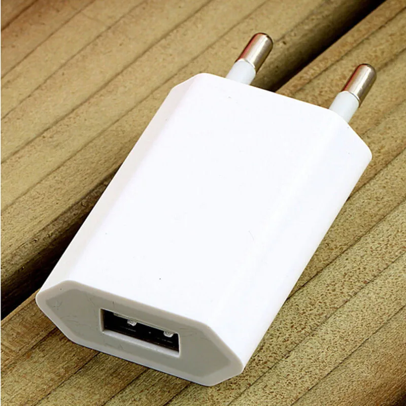 White 1A EU Plug USB Wall Charger Adapter Mobile Phone Charger Charging Tools For iPhone 11 XS MAX Samsung HUAWEI Xiaomi Mi 9