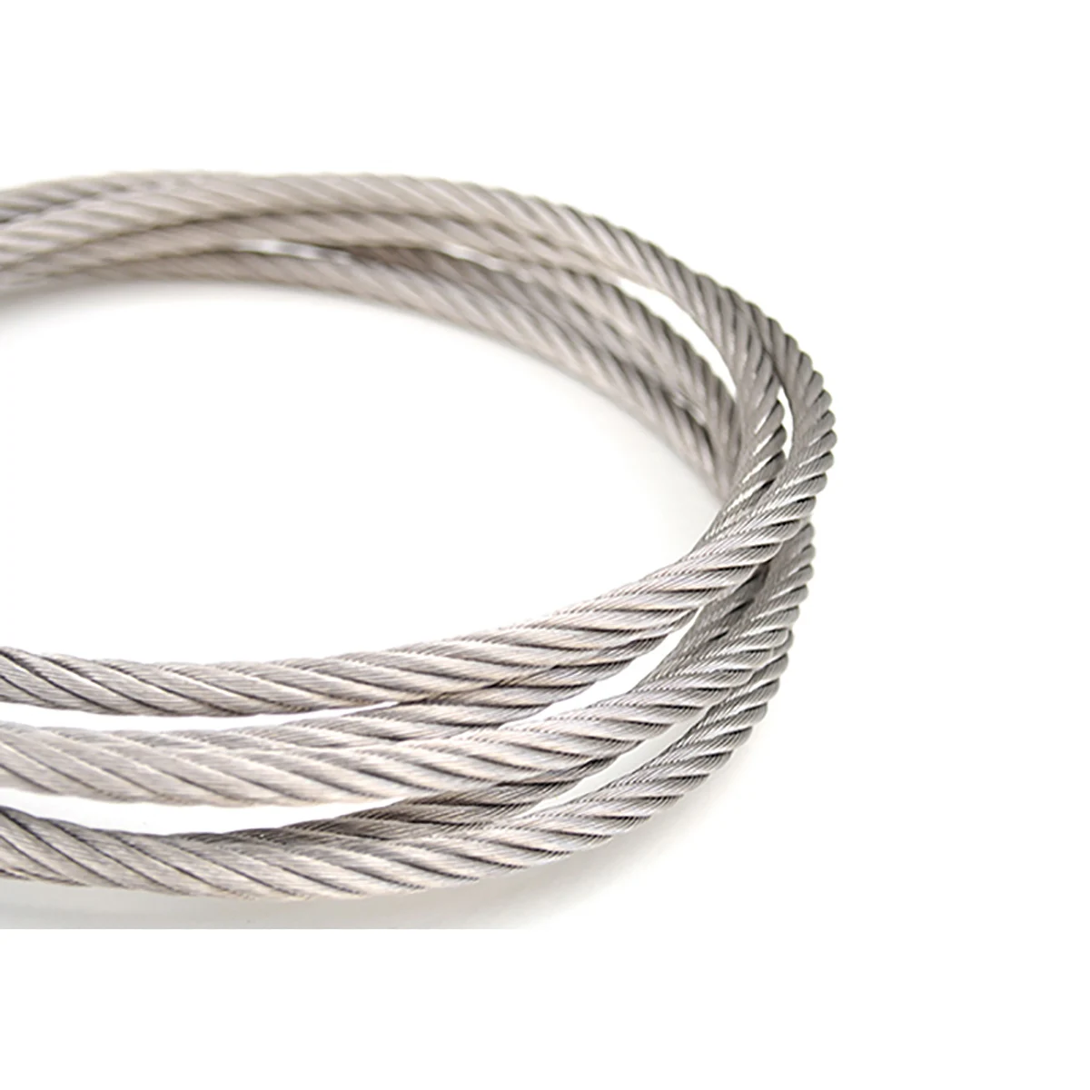 10 Meter 0.3mm 0.4mm 0.5mm 0.6mm 0.8mm 1mm 1.2mm 304 Steel Wire Rope Cable Clothesline Rustproof 304 Stainless Steel 7*7