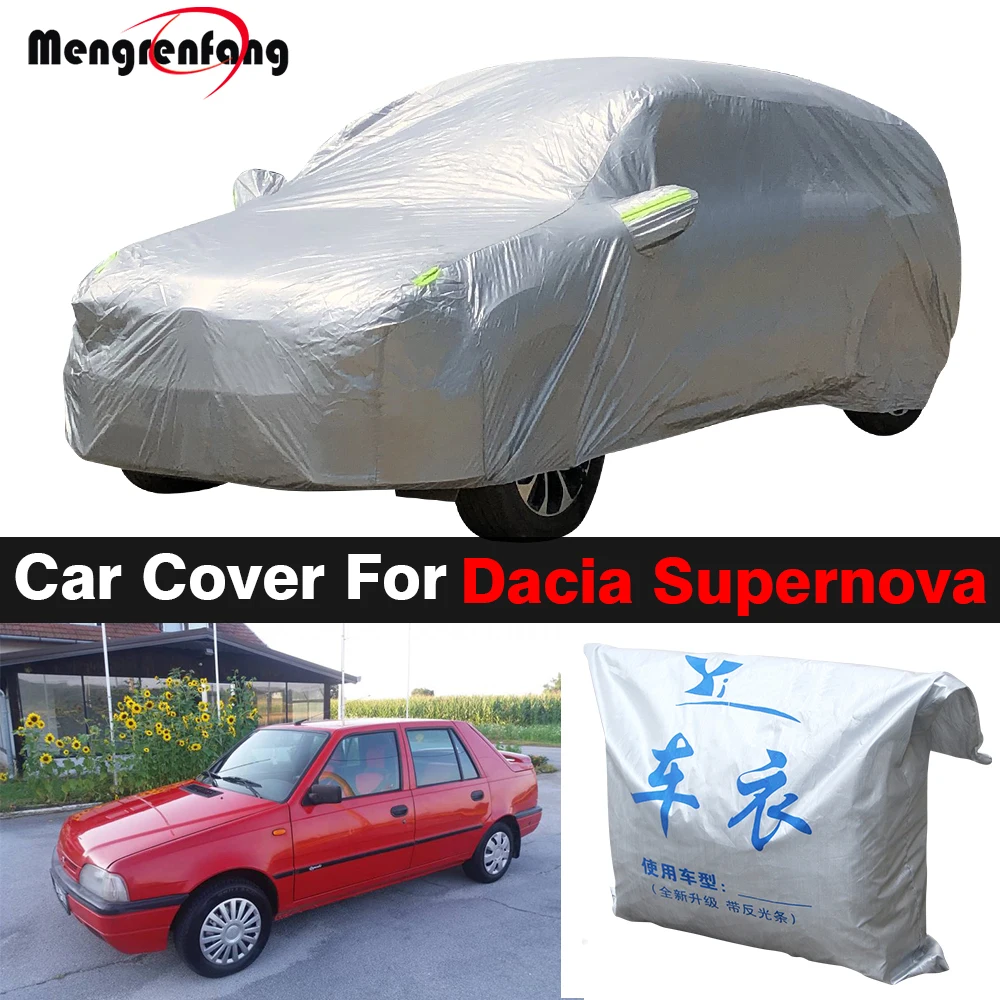 

Full Car Cover For Dacia Supernova Outdoor Indoor Sun Shade Anti-UV Rain Snow Fog Dust Resistant Cover