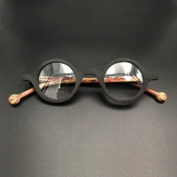 Men's retro small round presbyopic glasses frame high quality retro acetate optical glasses transparent lens myopia for women