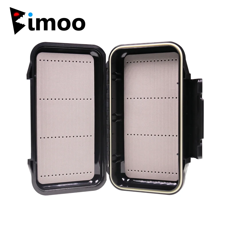 Bimoo 1pc 19.7*11.2cm Porket Streamer Fly Box Waterproof Sturdy Engineer Fishing Box Case with Waterproof Silicone Linear inside