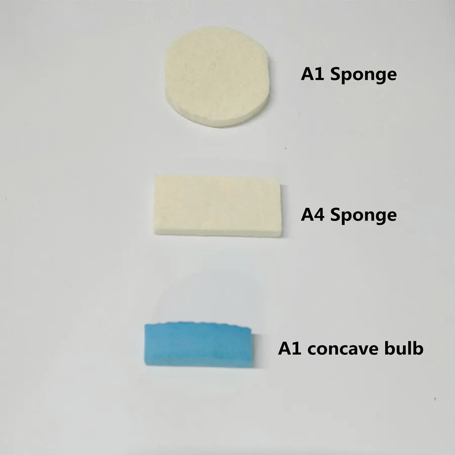 

Free shipping A1 Ink Sponge 50pcs And A4 Ink Sponge 50pcs For Stamping Machine With Concave Bulb
