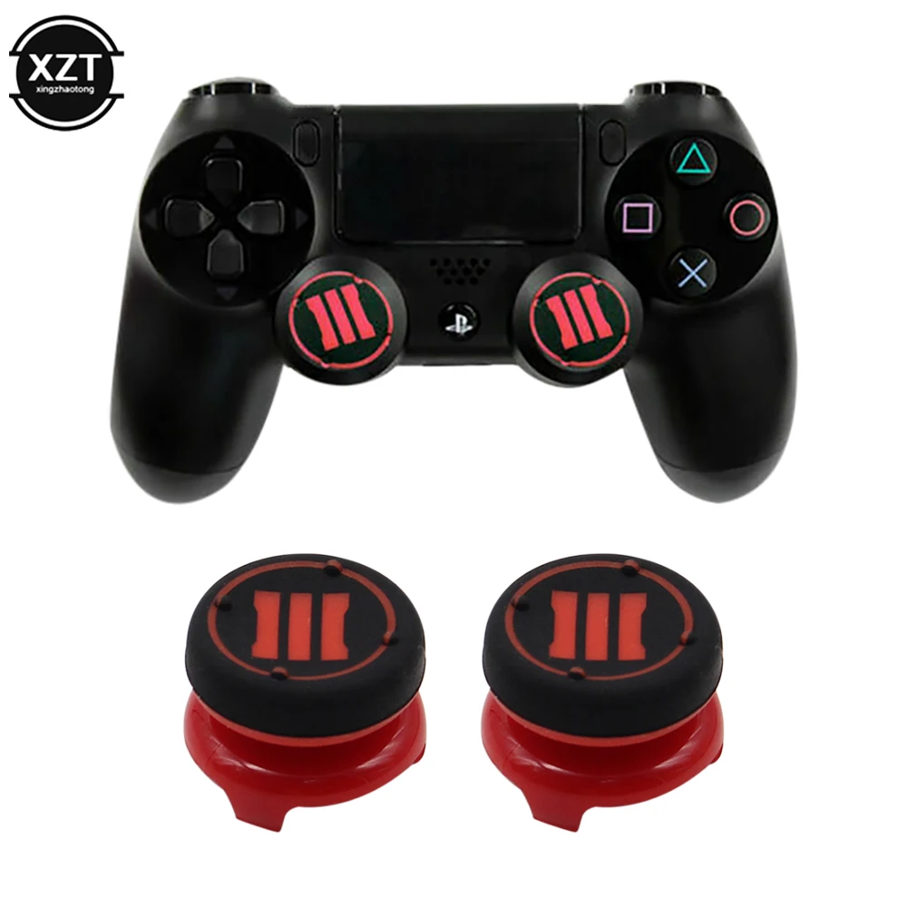 2 pcs Thumb Stick Grip Extender Cap For PlayStation4 PS4 Game Controller Pad Silicone Rubber Joystick Cover Case