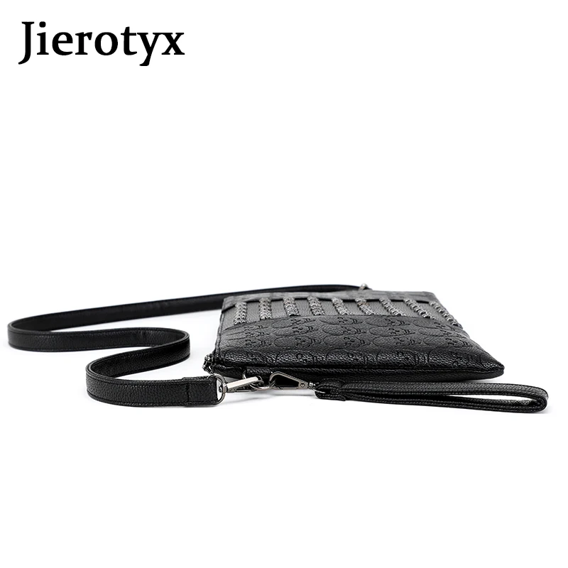 JIEROTYX 2020 Fashion PU Leather Shoulder Bag for Women Bag Ladies Evening Bag Women\'s Handbag Female Sexy Rivet Drop Shipping