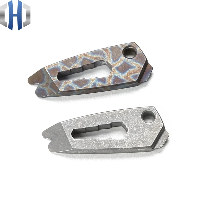 Multi-function Titanium Alloy EDC Gadget Keychain Pendant Hang Buckle Hanging Outdoor Screwdriver