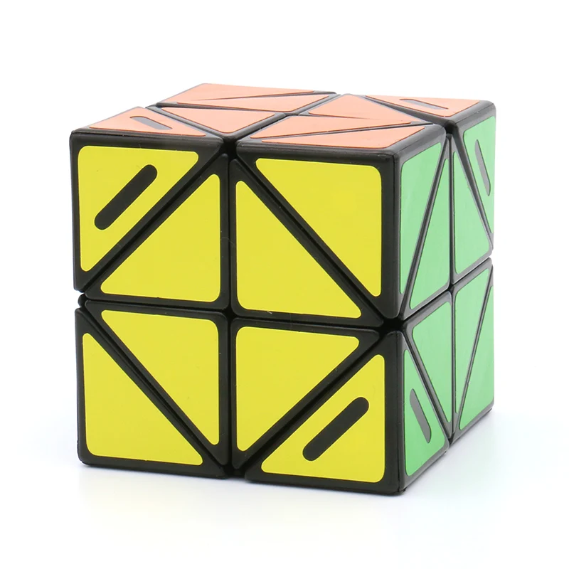 Original novo fangshi f/s lim helicóptero canto limitado girando 2x2x2 cubo mágico quebra-cabeça mais limcube 2x2 brinquedos inclinados para o presente do miúdo