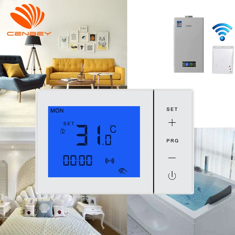 Digital wireless thermostat underfloor heating thermostats central heating battery programmable room thermostat boiler 16A 230V