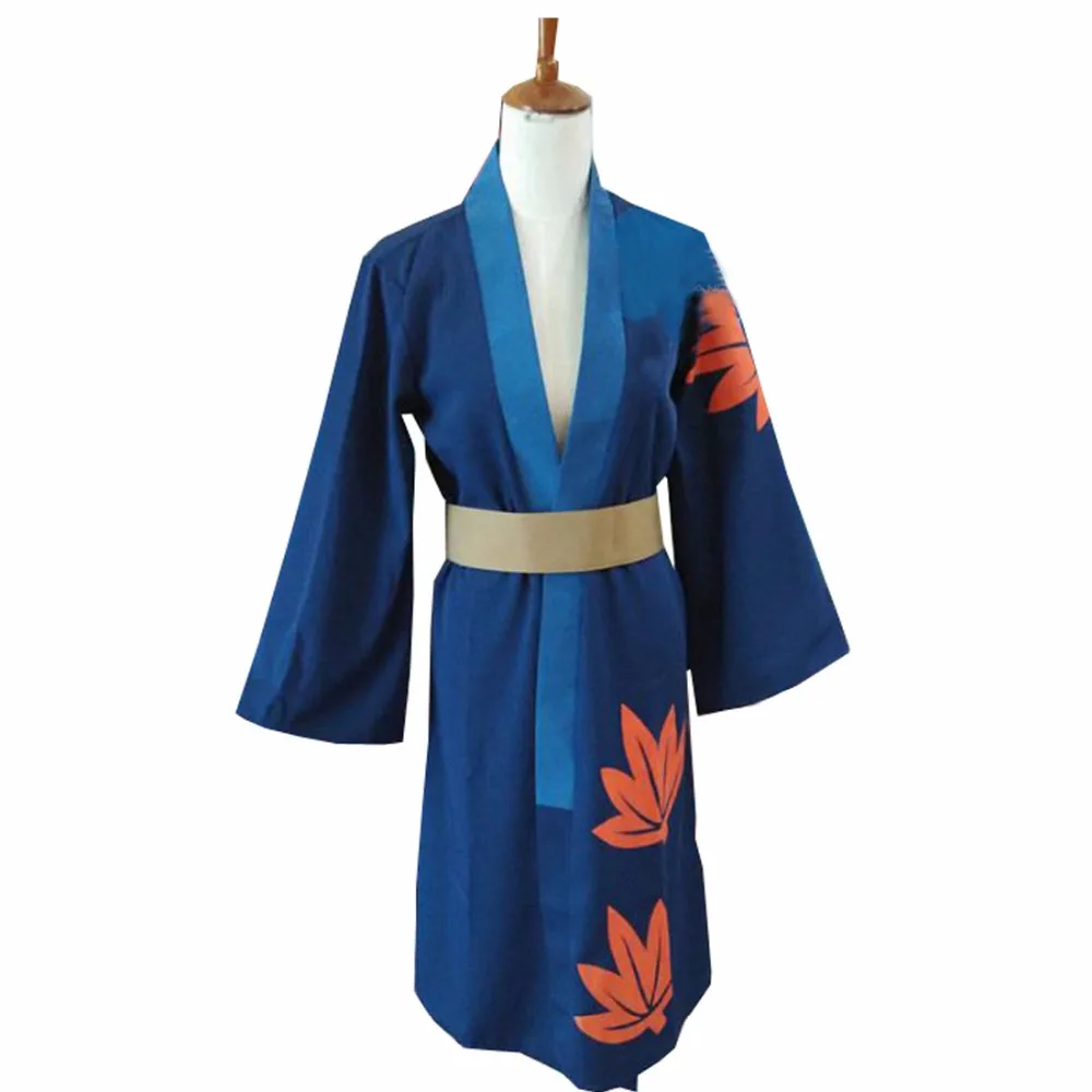 Natsu/Gray Fullbuster /Lucy Heartphilia/Erza Scarlet Cosplay Costume printting blue kimono 11