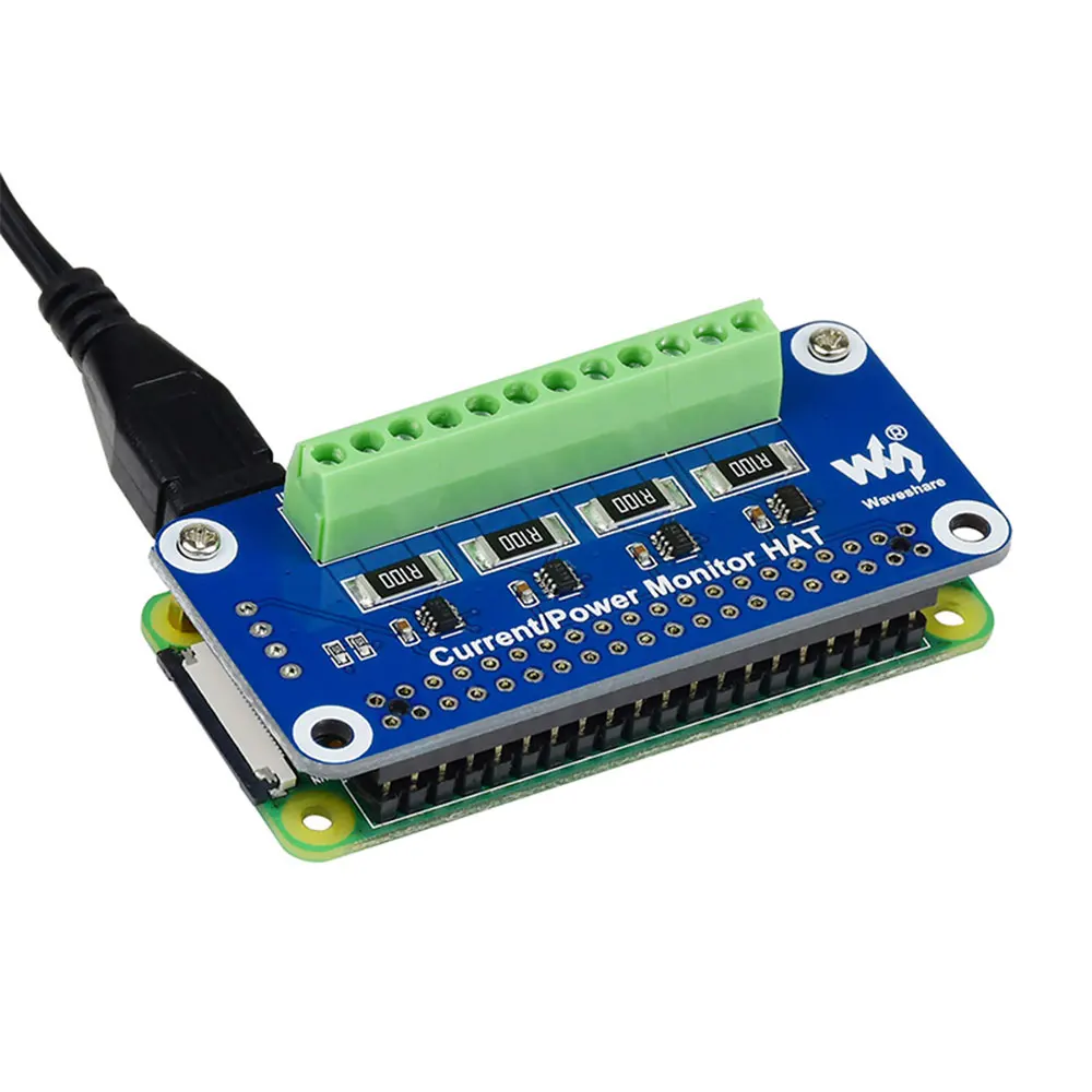 Monitor de potencia de voltaje de corriente Raspberry Pi 4 B, 4 canales, Interfaz ADC I2C integrada, para Raspberry pi 3B/3B +/4B/zero W, envío directo
