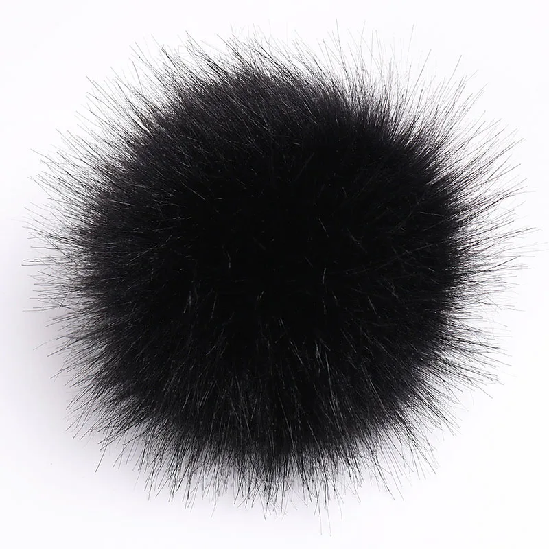 12cm DIY Luxury Fur PomPom Faux Fur Hot Hairball Hat Ball Pom Pom Large Hair Ball DIY Fur Pompon For Caps Bags Scarf Accessories