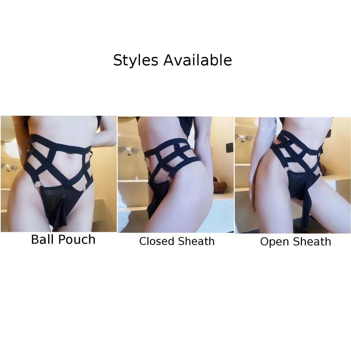 Cross Strap Mens Sissy Pouch Panties Body Strap Bandage Briefs Underwear Elastic Thong Underpants Penis Sheath Sexy Lingerie Hot