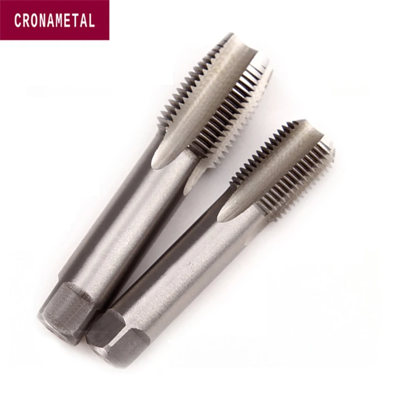 CRONAMETAL High Speed Steel Right Hand Tap Metric Thread Tools Cutting Straight Flute Taps M20 M22 M24 M27 M30 M33 M36 M39 M42