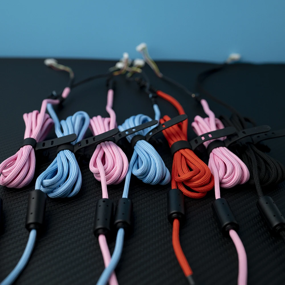 Flexible Gaming Paracord Mouse Cable For Computer Logitech G502 G403 G Pro G302 ZOWIE EC1 2B S1 S2 Fk2b Stress Relief Five Core