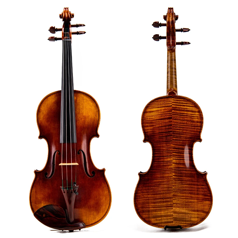 

European wood! Antonio Stradivari violin Copy! Strong and Deep tone!Free Shipping AUBBRT Bridge Master Violin 4/4